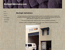 Tablet Screenshot of burleighupholstery.com